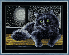 Вышивка К-009 Черный кот Вышивка К-009 Черный кот